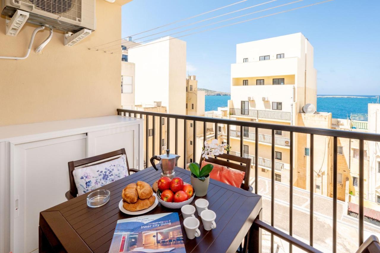 Sea Bliss Apartments With Terrace Just Off Seafront In St Paul'S Bay - By Getawaysmalta St. Paul's Bay Ngoại thất bức ảnh